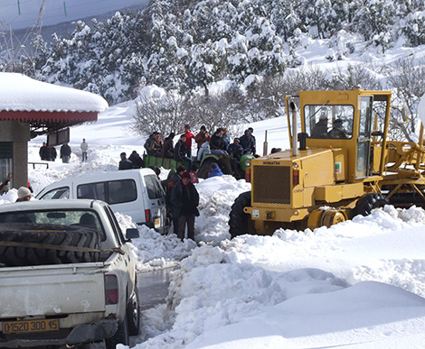 Algeria: people in 20 provinces stuck at home due to snowstorm – الشروق
