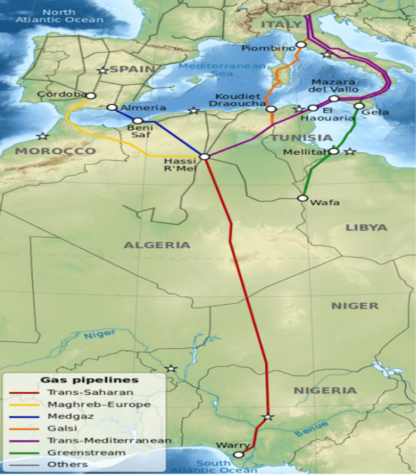 أنبوب الغاز الجزائري- النيجيري