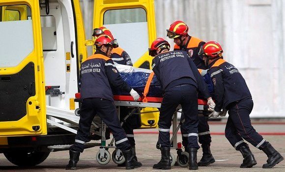 30 جريحا في حادث انقلاب حافلة بوهران