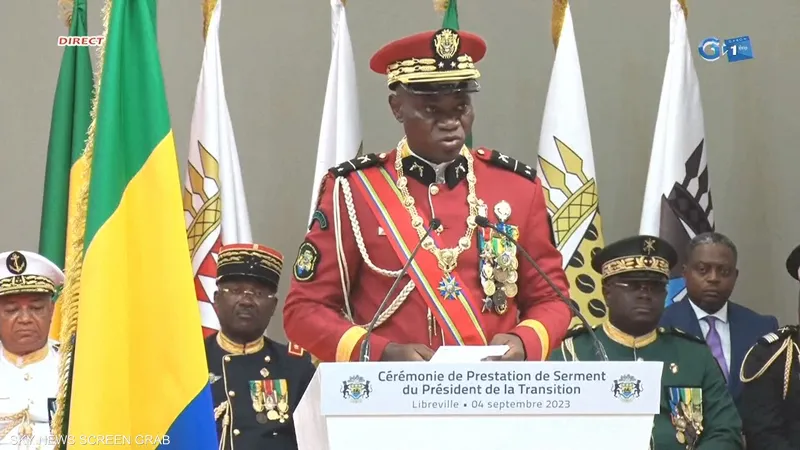 تنصيب الجنرال نغيما رئيسا للمرحلة الانتقالية في الغابون – الشروق أونلاين