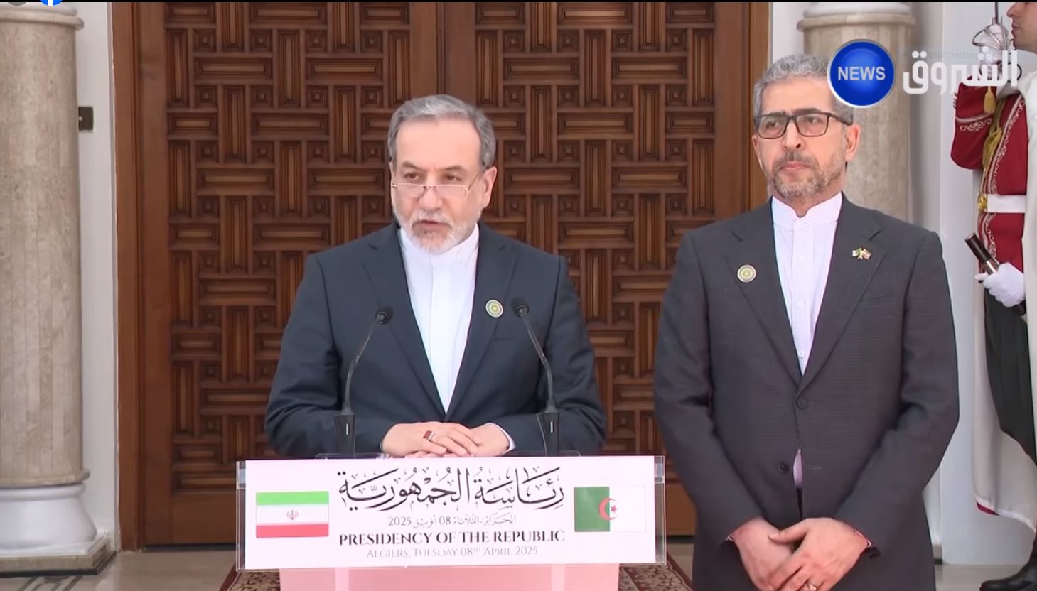 وزير الخارجية الإيراني: نثمن عاليا المواقف الشجاعة والعادلة للجزائر في دعم حقوق الفلسطينيين
