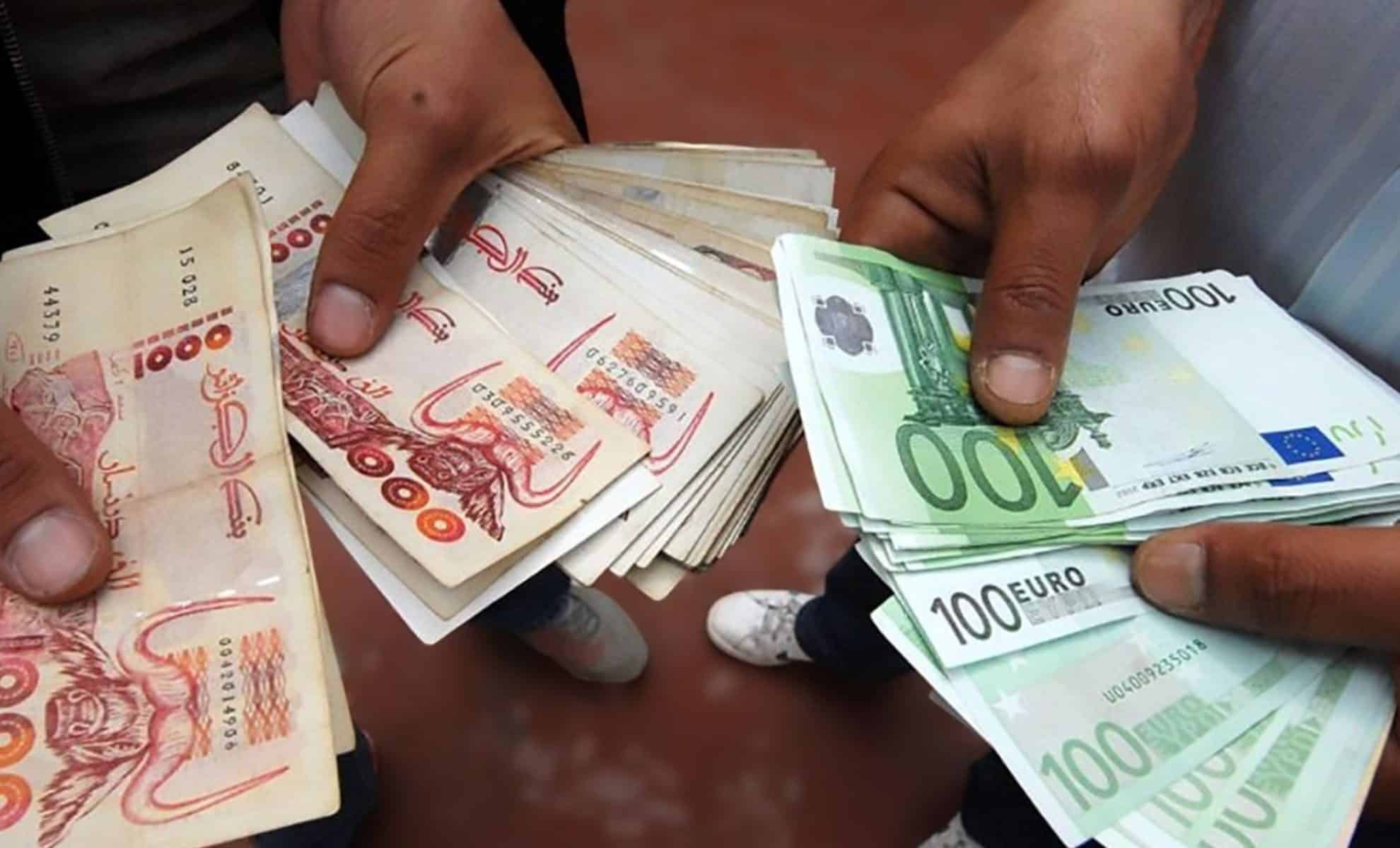 Marché noir : Valeur de 100 euros en dinars