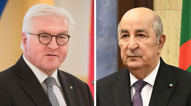 الرئيس تبون يتحادث مع نظيره الألماني حول الأوضاع في غزة والهجوم على إيران