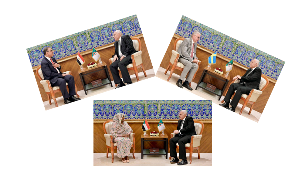عطاف يستقبل سفراء السويد ومصر والسودان في زيارات وداع