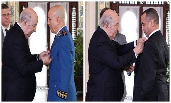 Le président de la République décore le DGSN et le PDG de Sonelgaz de la médaille de l’Ordre du mérite national au rang “Achir”