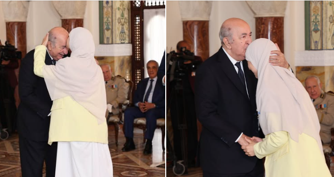 قبلة على الجبين.. صورة لرئيس الجمهورية تثير تفاعلا واسعا