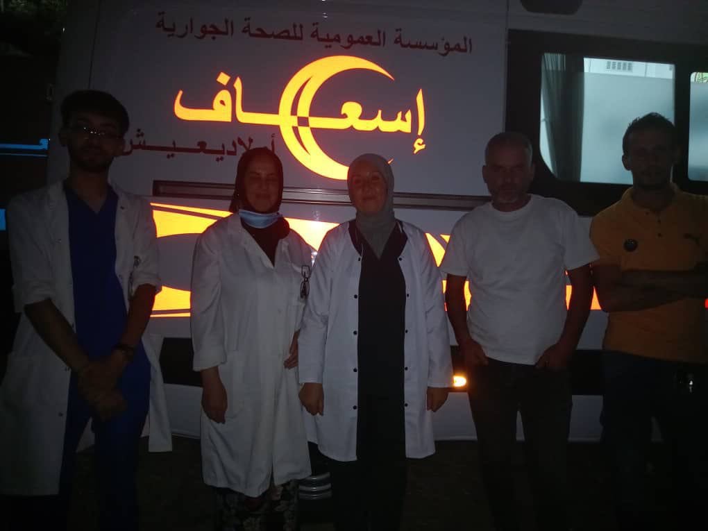 الأطقم الطبية بأولاد يعيش تواصل إسعاف متضرري حرائق الشريعة
