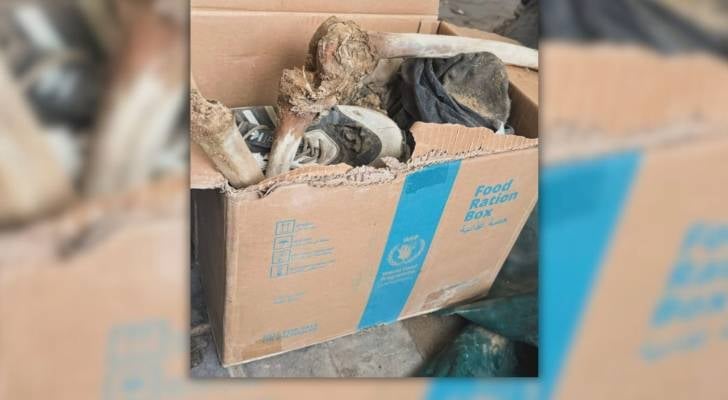 عظام شهيد من غزة داخل علبة كرتونية.. ما القصة؟