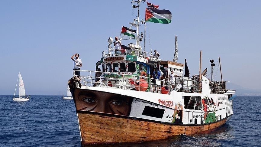 سفن حربية لقوات الاحتلال تقترب من أسطول الصمود العالمي