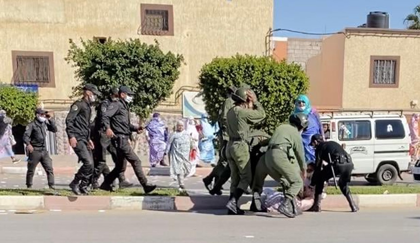 الاحتلال المغربي يقمع الطلبة الصحراويين