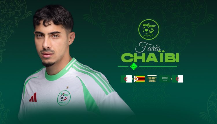 Algerian international footballer Fares Chaibi in action