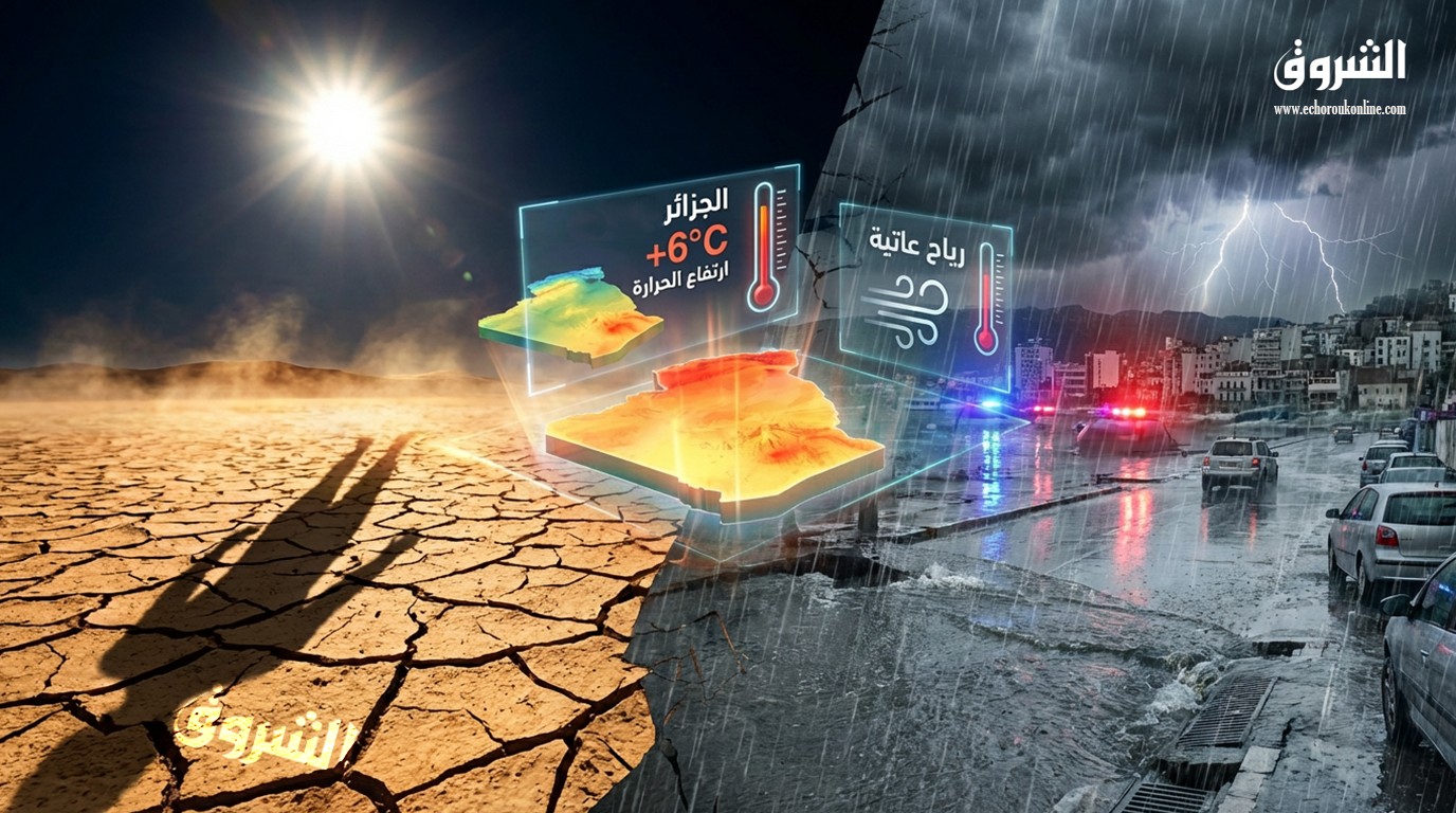الجزائر – وتحذر الأرصاد الجوية من طقس أكثر تطرفا وارتفاع كبير على درجات الحرارة