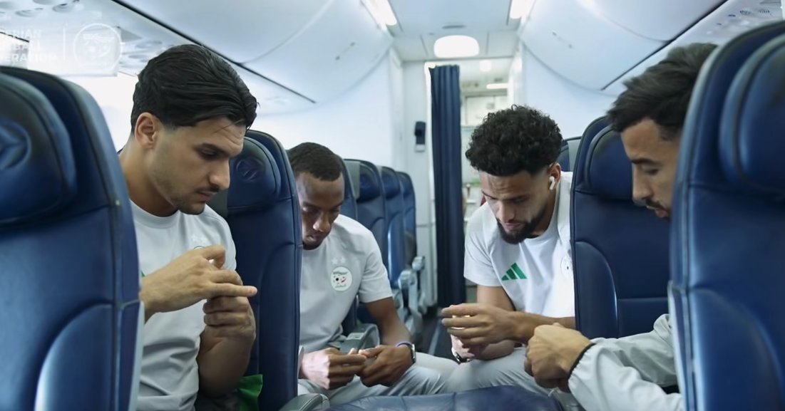 فيديو يوثق رحلة المنتخب الجزائري إلى بوجومبورا استعداداً لمواجهة بوروندي
